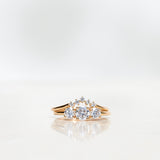 Five Diamond Triangle Ring