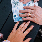 Hilda Ring with Green Emeralds and Diamonds