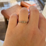 Finished: Mini Elise Ring in White Gold with Dark Chocolate Diamonds