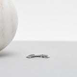Finished: Jade Petite Wave Enough Ring in White Gold with Black and White Diamonds