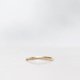 Jade Petite Wave Half Ring