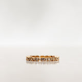 Mini Kelly Ring with Champagne Diamonds