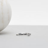 Finished: Not So Tiny Sparkle Ring in White Gold with Black and White Diamonds