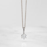 Classic Diamond Solitaire Necklace