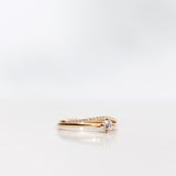Jade Petite Wave Half Ring