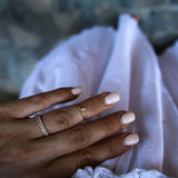 Jade Petite Ring med Champagnediamanter